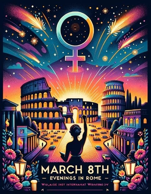 foto serate 8 marzo roma