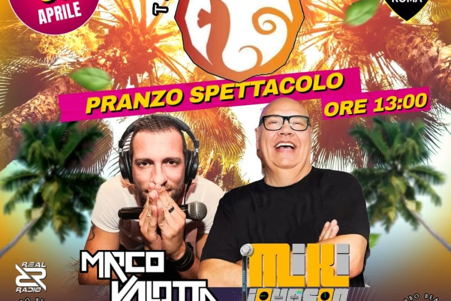 Tibidabo beach Ostia 01 aprile 2024 Pranzo spettacolo