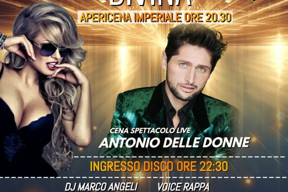 Divina Sabato 20 aprile 2024 Apericena Live e Dj Set