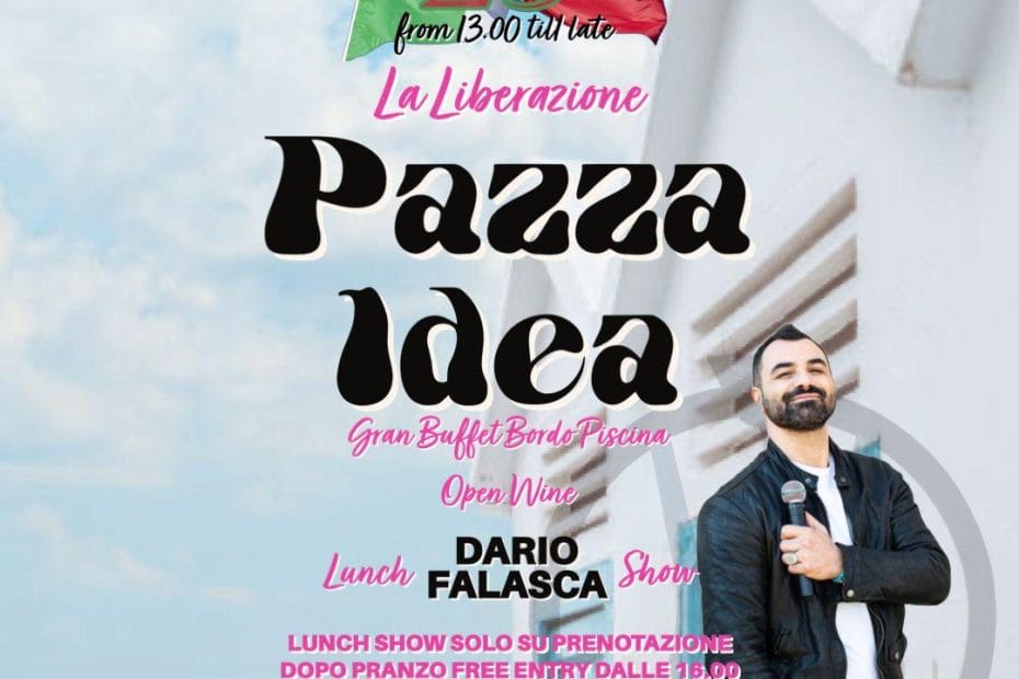 foto flyer Giovedì 25 Aprile Pranzo Spettacolo al Kursaal di Ostia