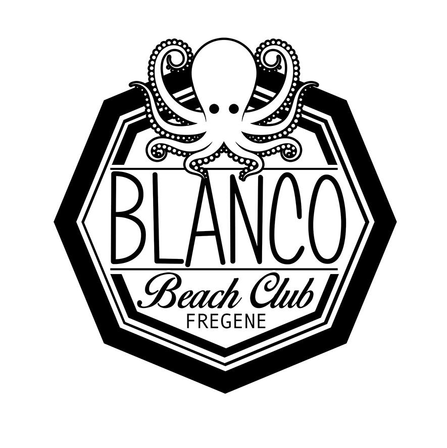 logo blanco beach club fregene