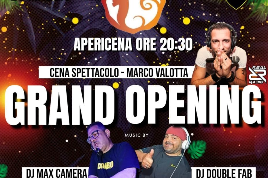 flyer Tibidabo Beach Ostia Sabato 25 maggio 2024 Cena Disco