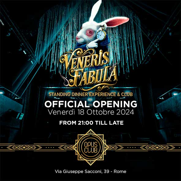 flyer Opus Club Roma venerdì 18 ottobre 2024