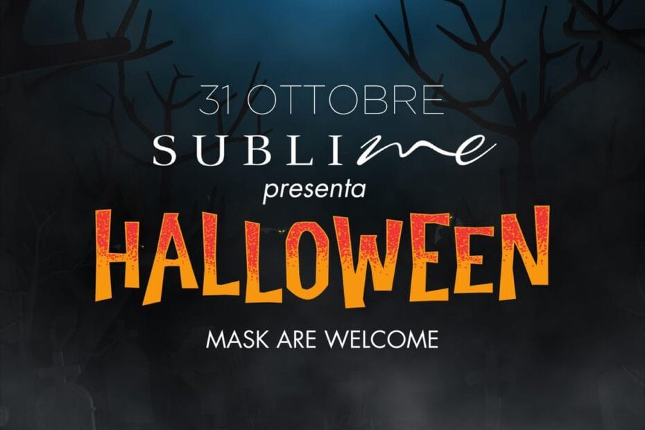 flyer halloween sublime la villa