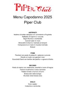 Discoteca Piper Capodanno 2026 Cena + Djset