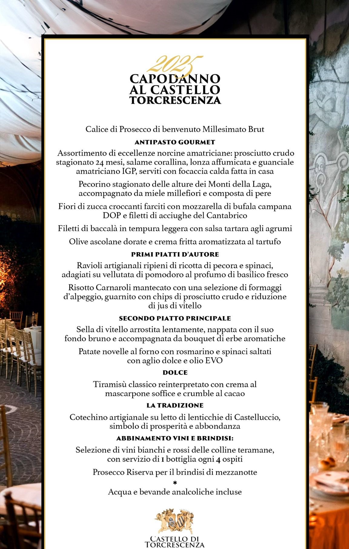 Capodanno 2025 al Castello Tor Crescenza