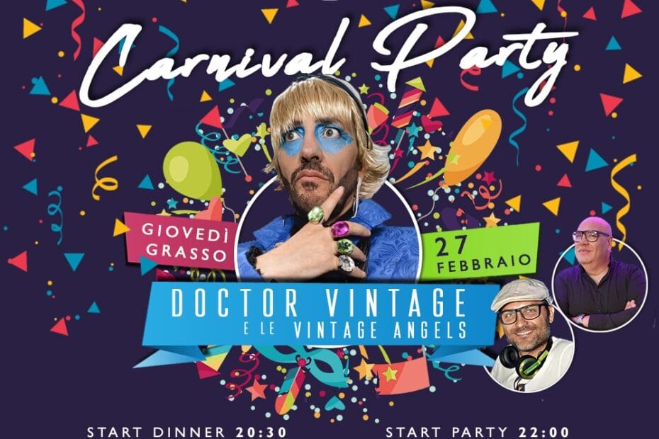 Carnival Party Loft 84 Casal Palocco con Doctor Vintage