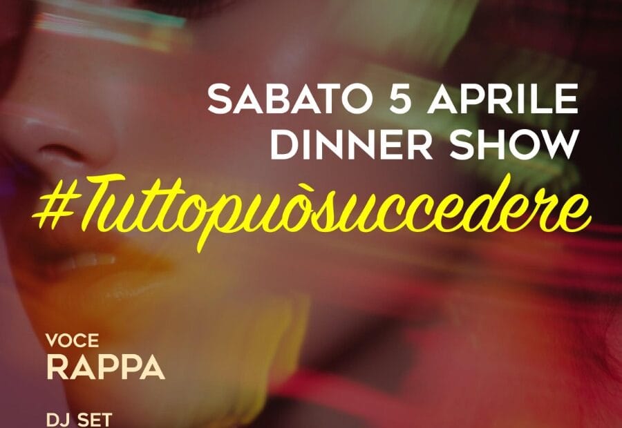 flyer Riva Marconi sabato 5 aprile 2025 Cena, Aperitivo e Djset
