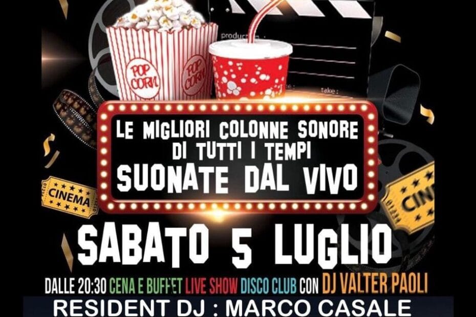 flyer Hollywood Boulevard Disco Fever sabato 5 luglio 2025 Cena Disco