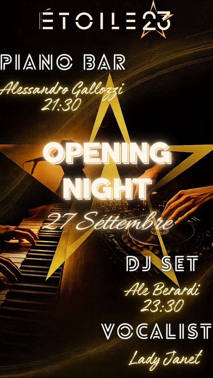 Etoile 23 Sabato 27 Settembre 2025