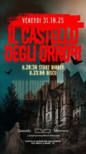 flyer halloween 2025 castello miramare