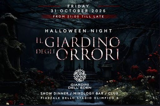 flyer halloween 2025 eden roma