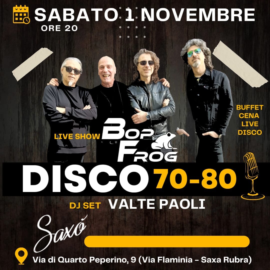 sabato 1 novembre saxo roma
