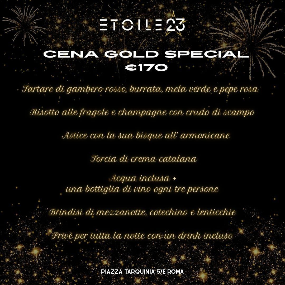 Menu Gold Special Etoile 23