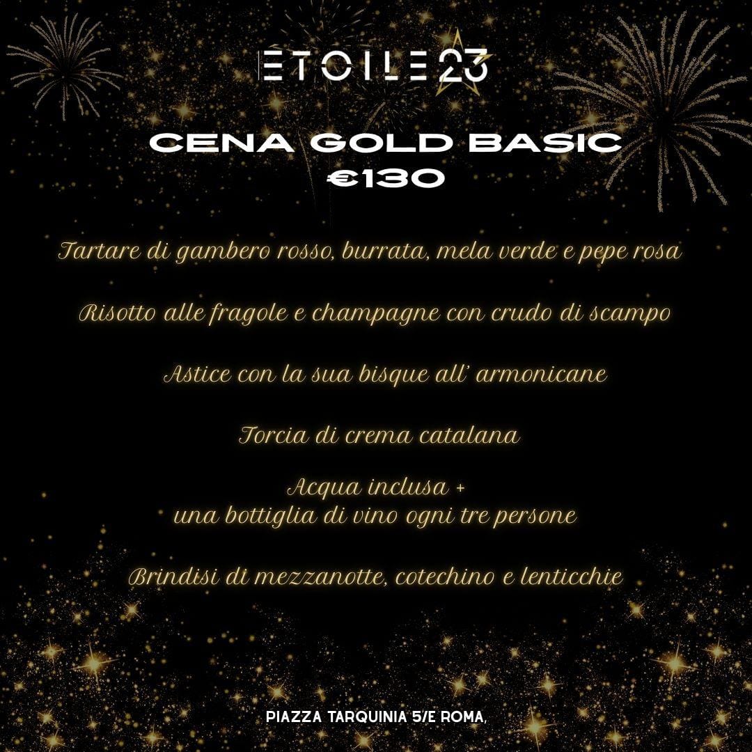 Menu Gold Basic Etoile 23