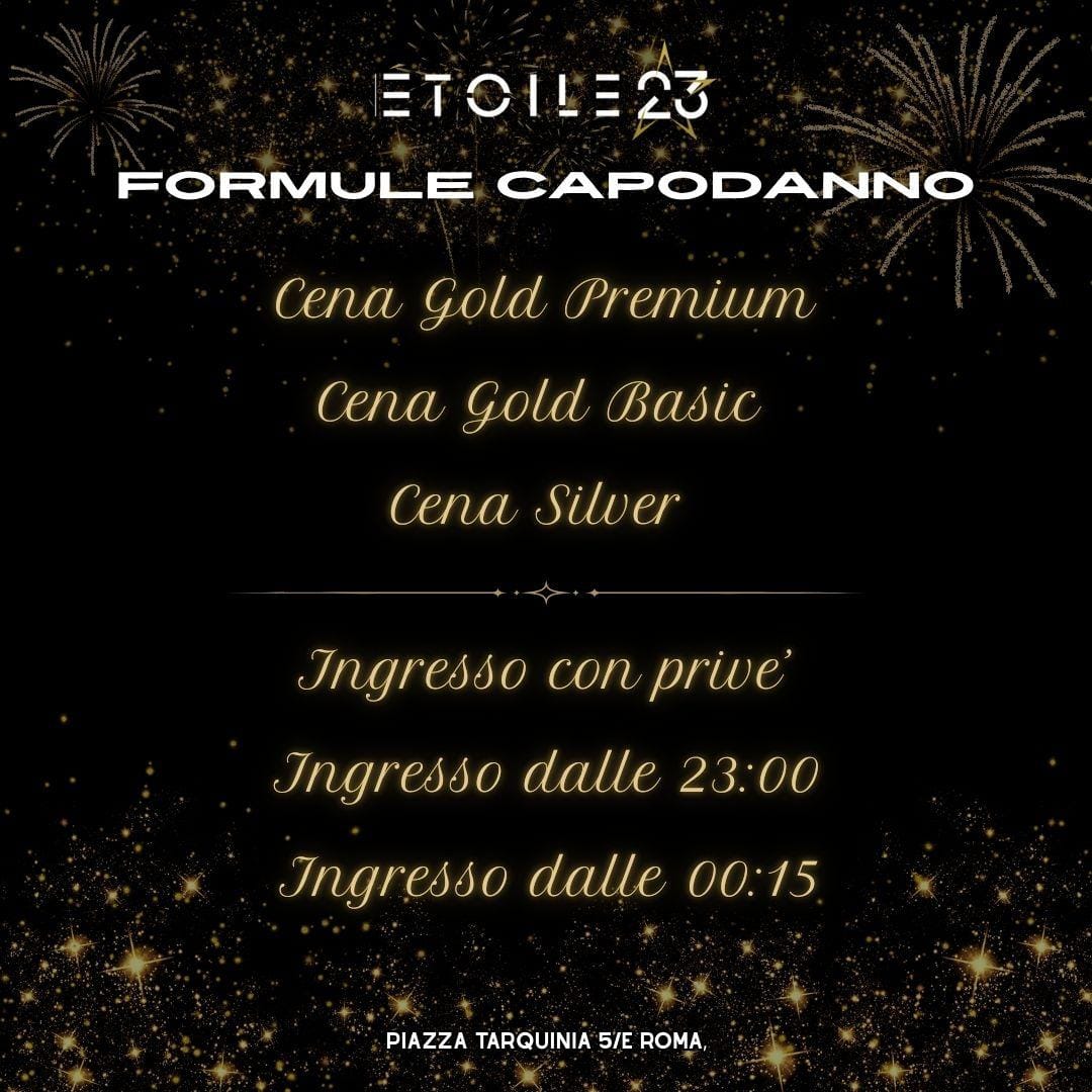 Formule Capodanno Etoile 23
