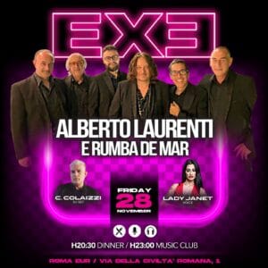 alberto laurenti e rumba de mar all'exe venerdì 28 novembre 2025
