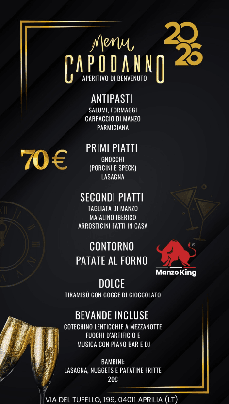 Capodanno Manzo King Aprilia