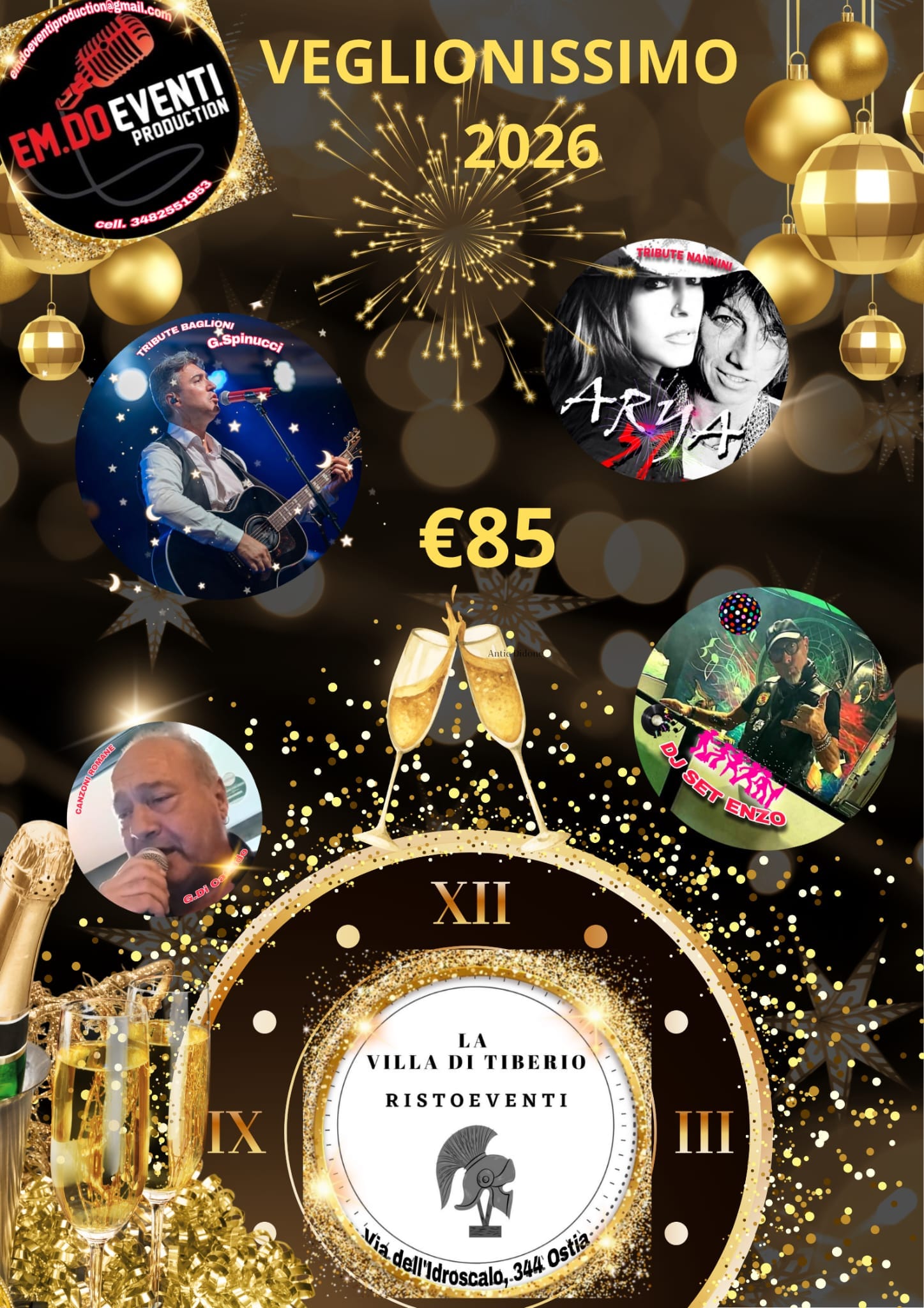 flye capodanno la villa di tiberio ostia