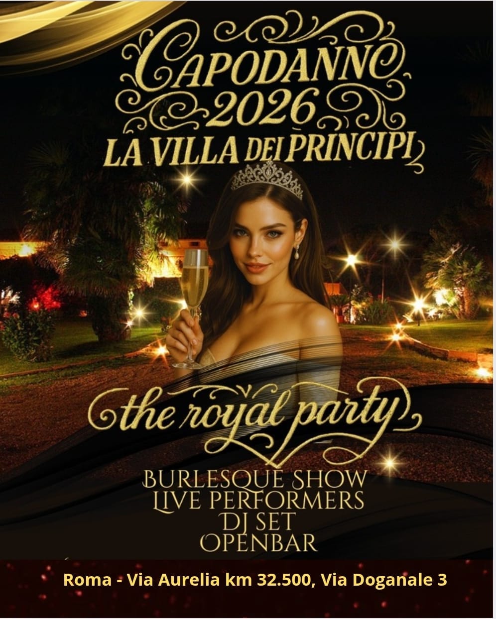 flyer capodanno villa dei principi 2026