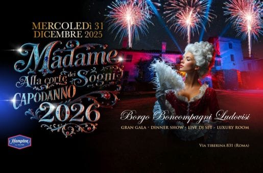 flyer della serata di capodanno a borgo ludovisi boncompagni