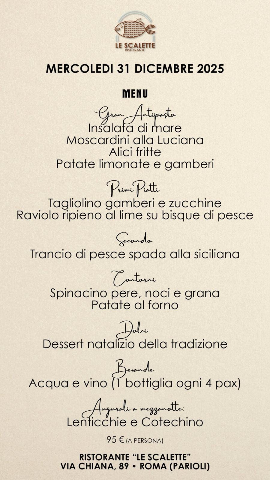 Menu Capodanno Le Scalette