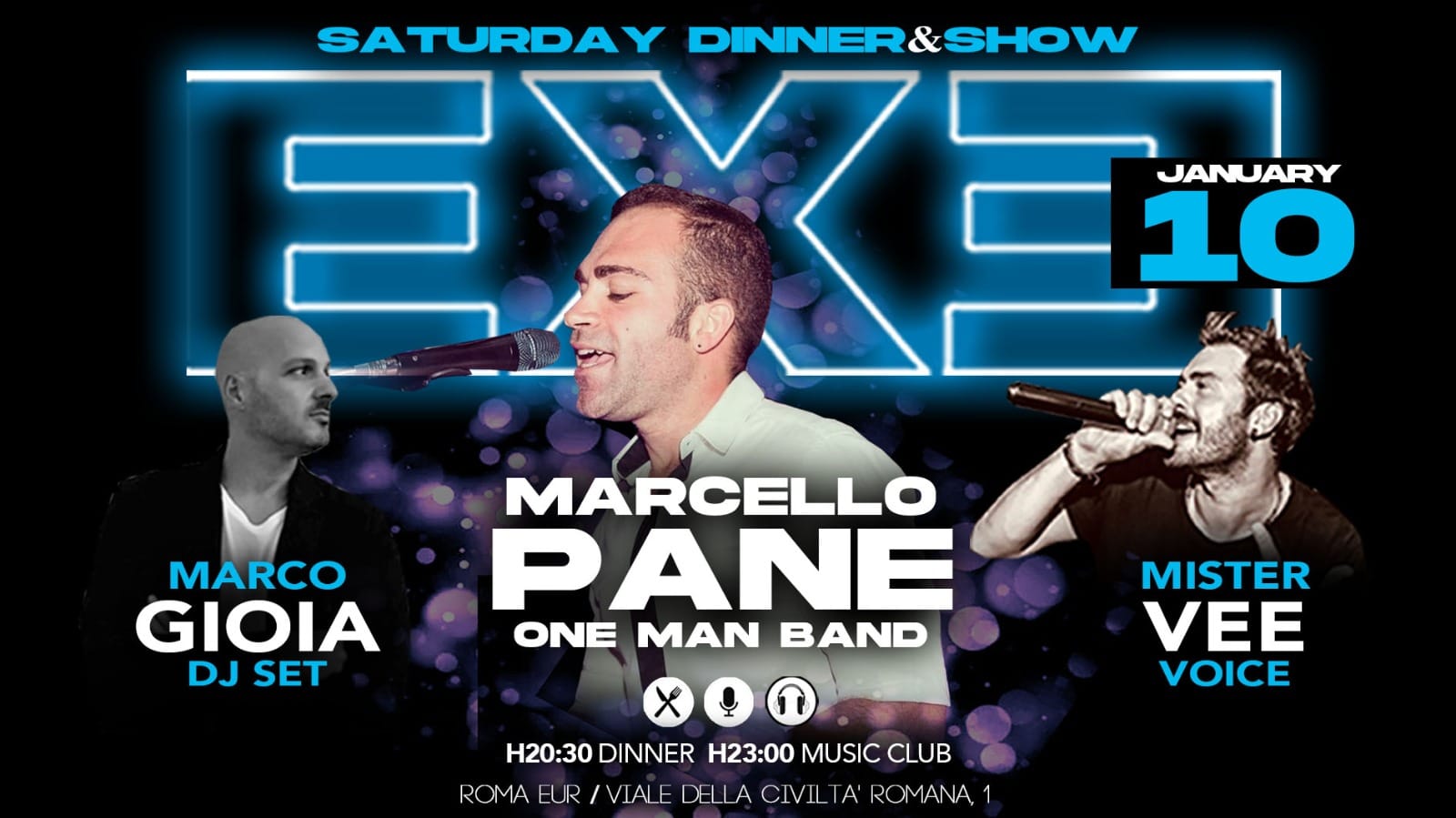 FLYER SERATA SAABTO 10 GENNAIO 2025 ALLEXE ROMA EUR