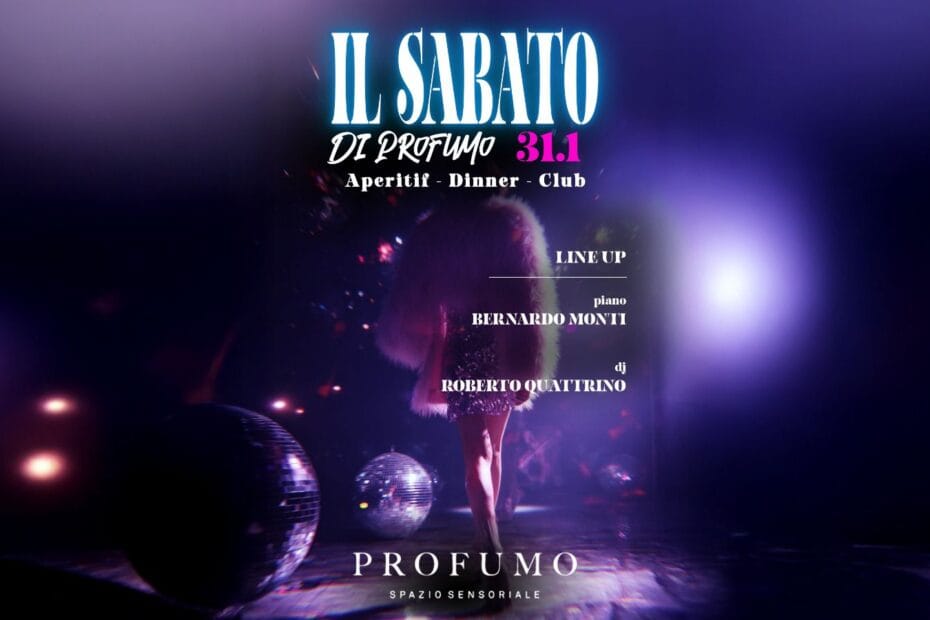 flyer della serata Sabato 31 gennaio 2026 Profumo Spazio Sensoriale