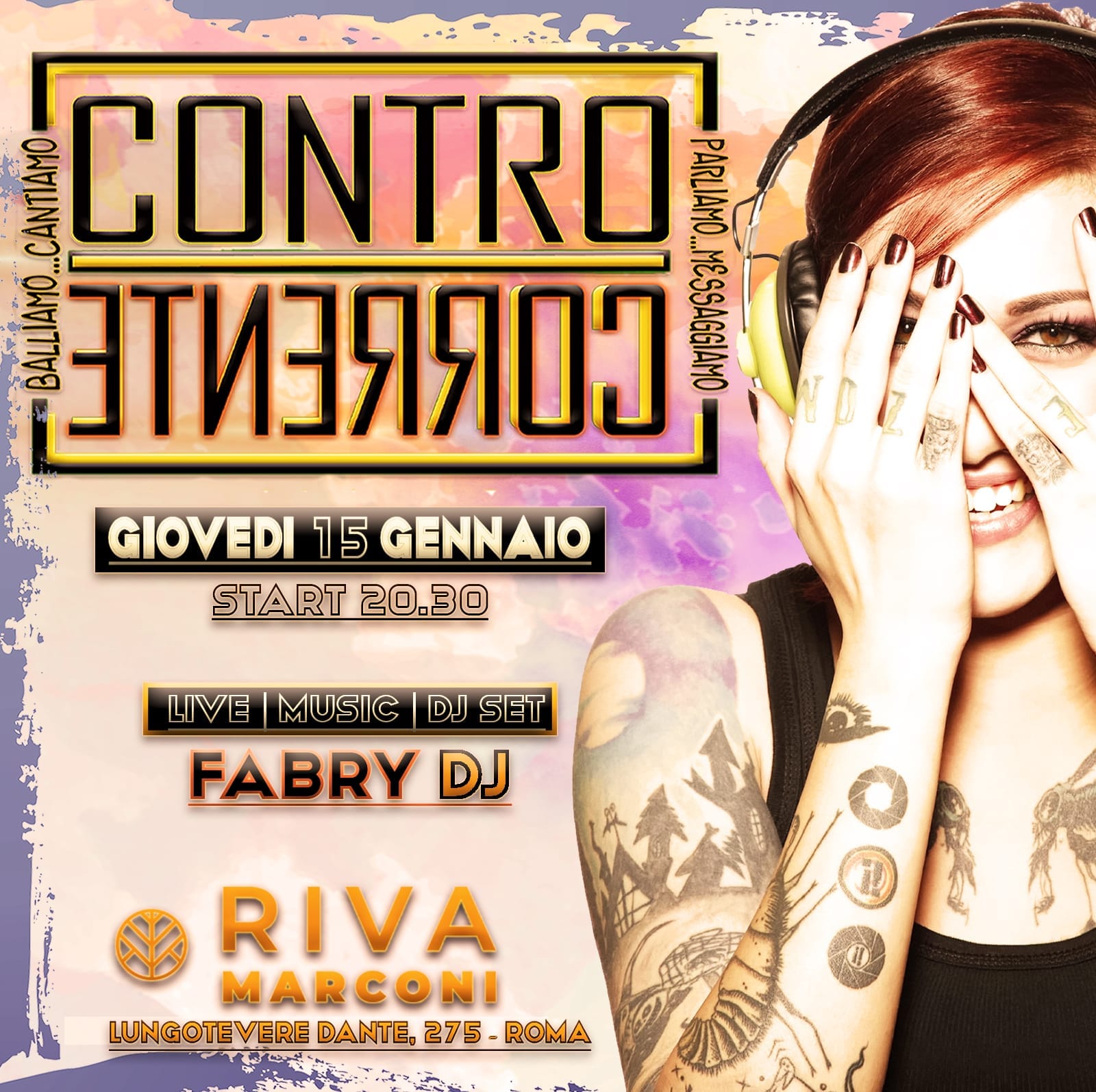 giovedi 15 gennaio riva marconi