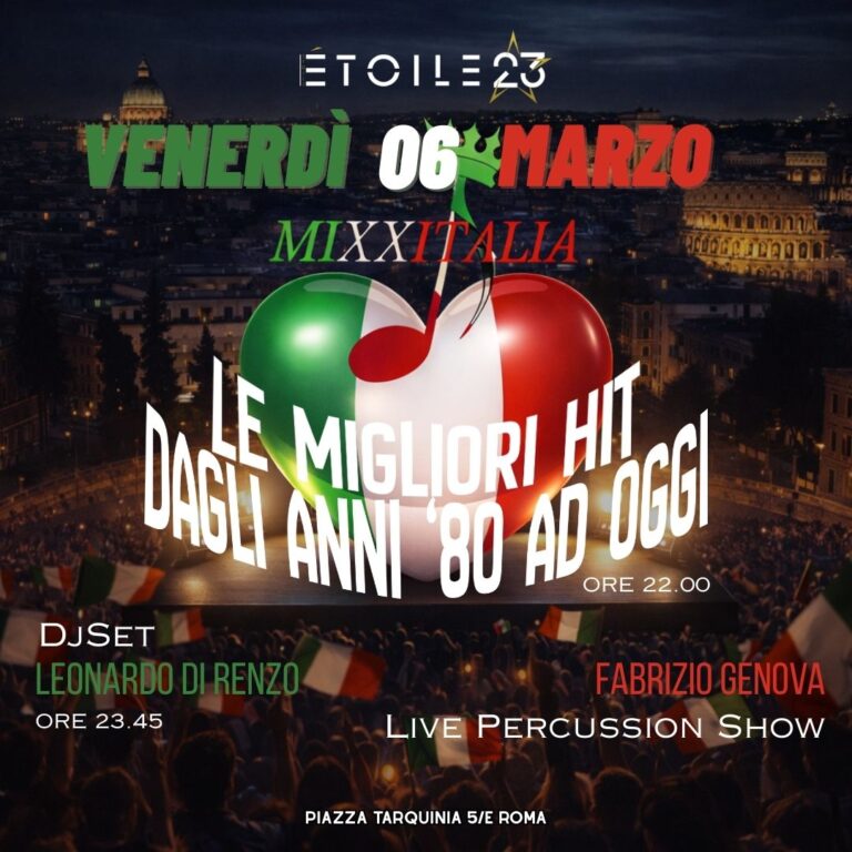Venerdì 6 marzo 2026 Etoile 23
