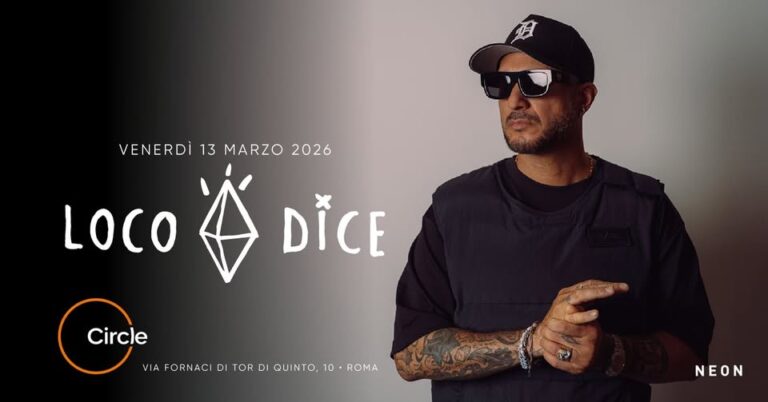 Venerdì 13 Marzo 2026 suona Loco Dice al The Circle