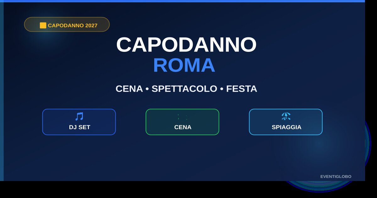 Capodanno 2027 al Gus Club di Roma