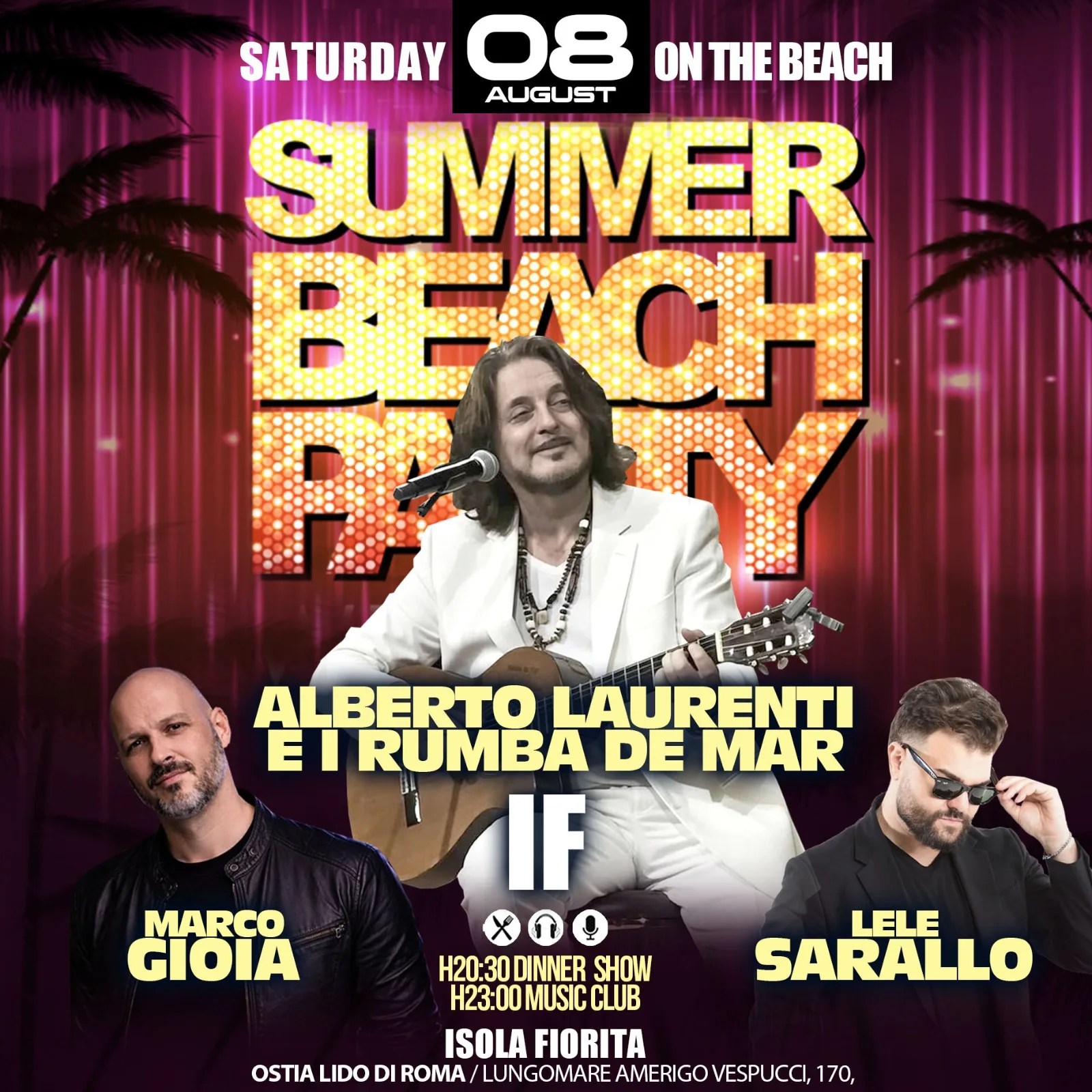 Sabato 8 Agosto 2026 Caffe Del Mare Ostia