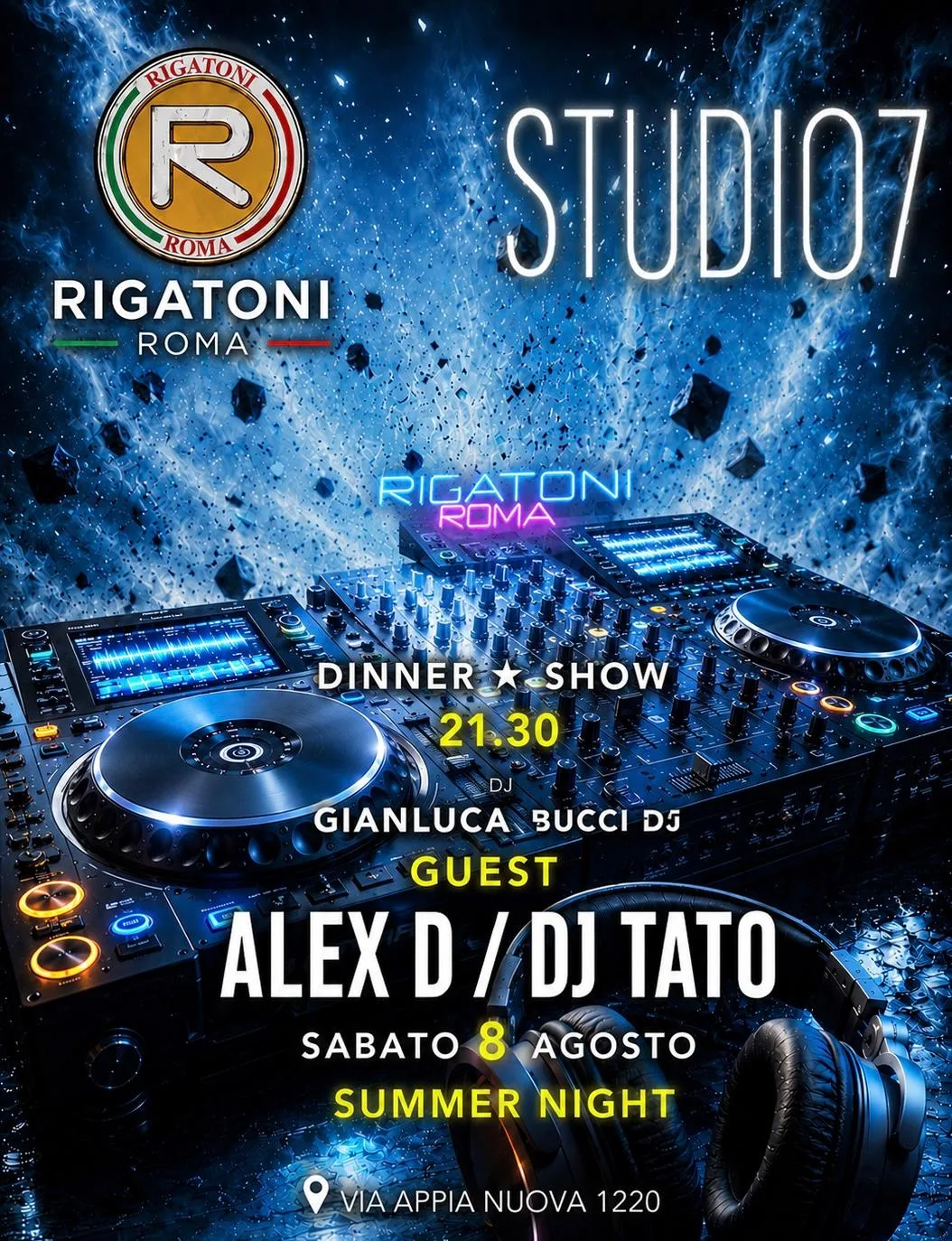 Sabato 8 Agosto 2026 Rigatoni Roma Capannelle