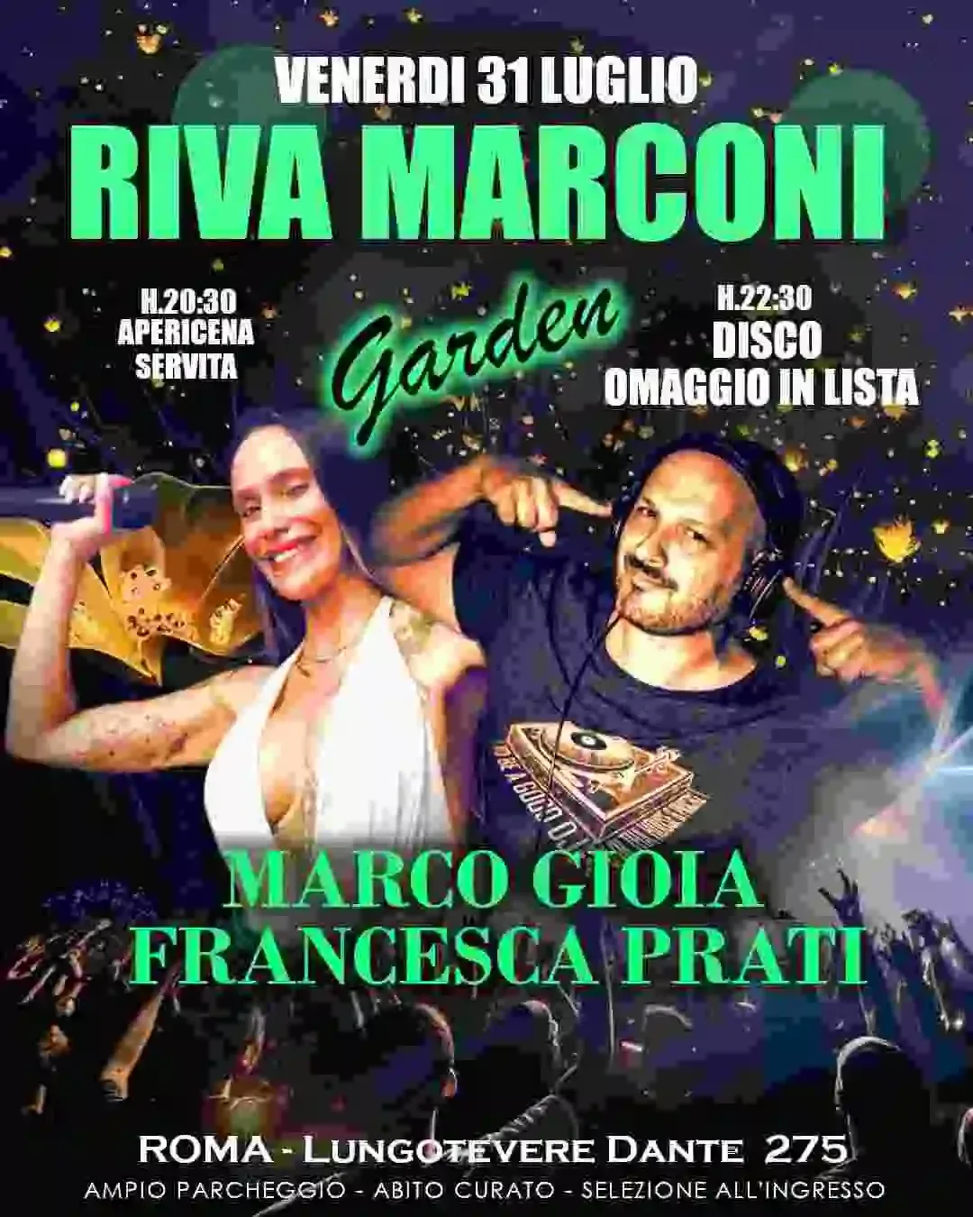 Venerdì 31 Luglio 2026 Riva Marconi
