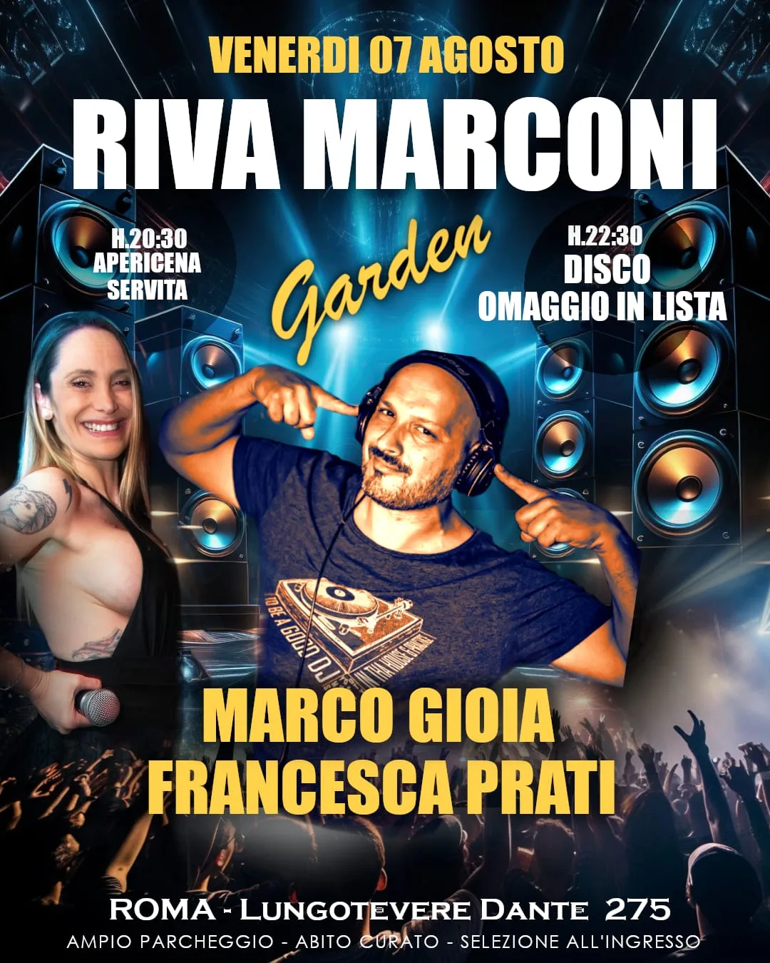 Venerdì 7 Agosto 2026 Riva Marconi
