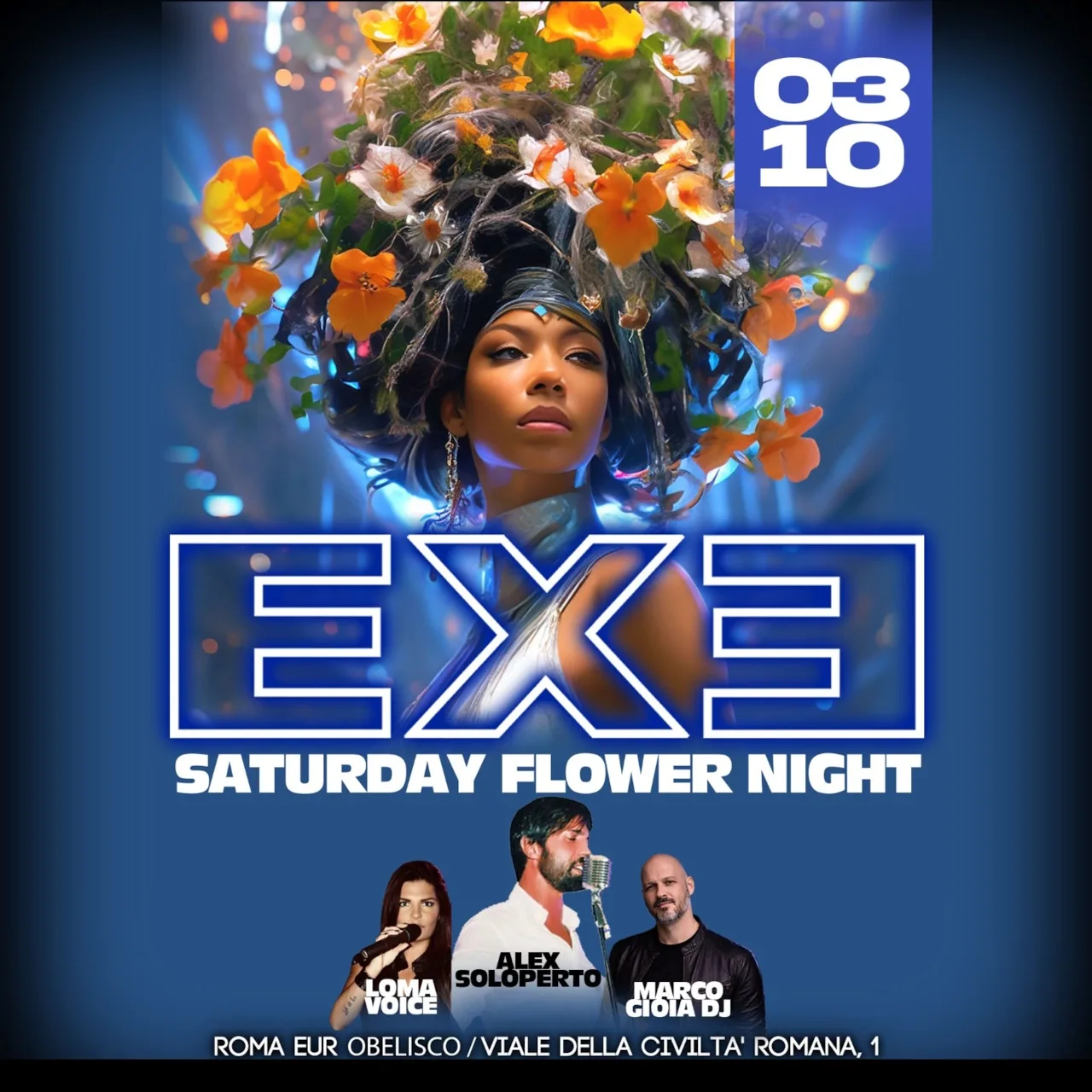 Flyer di Saturday Flower Night — 2026-10-03