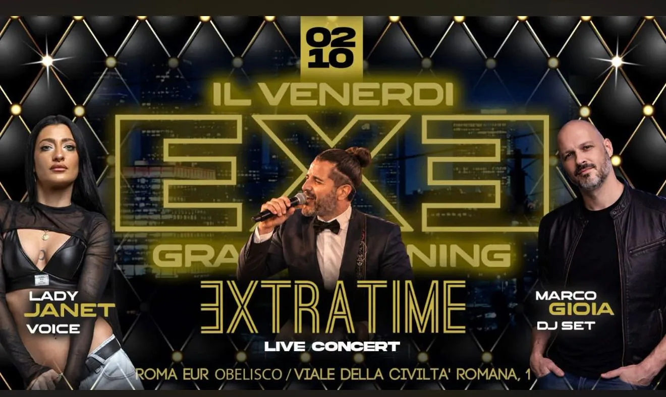 Venerdì 2 Ottobre 2026 Exe Roma