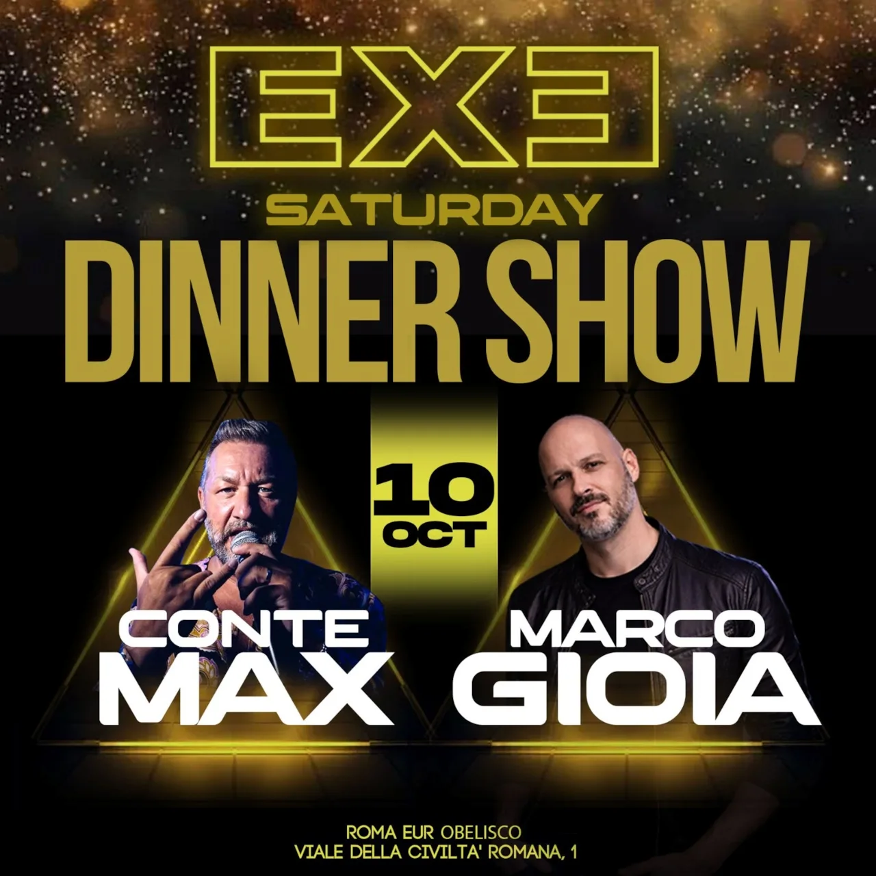 Flyer di Exe Saturday Dinner Show — 2026-10-10