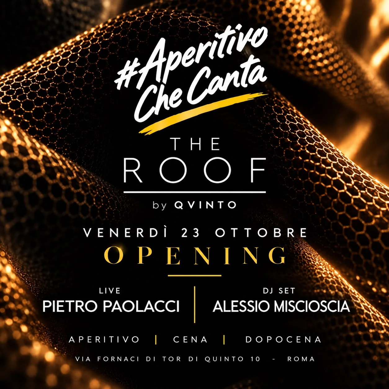 Flyer di #Aperitivo Che Canta - OPENING — 2026-10-23