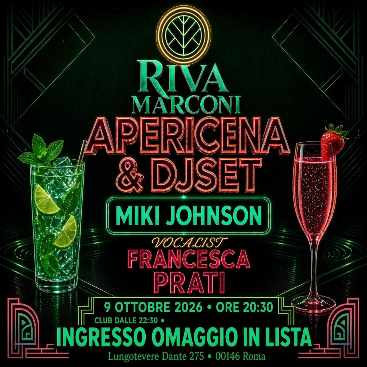 Flyer di Apericena & Djset — 2026-10-09