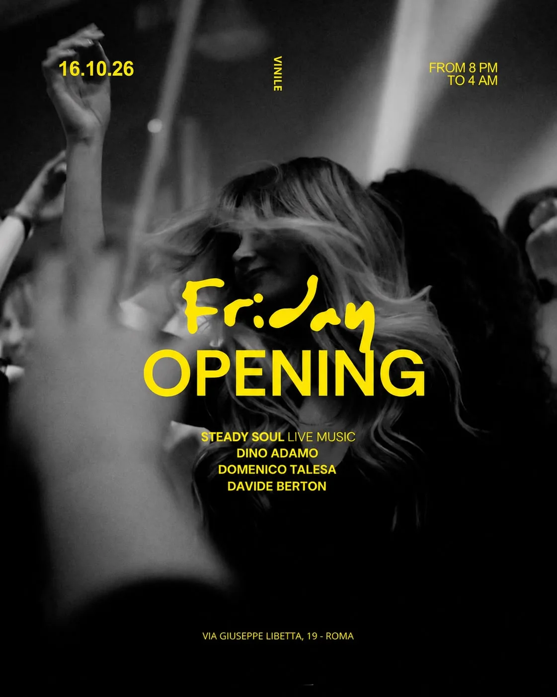 Flyer di Friday Opening