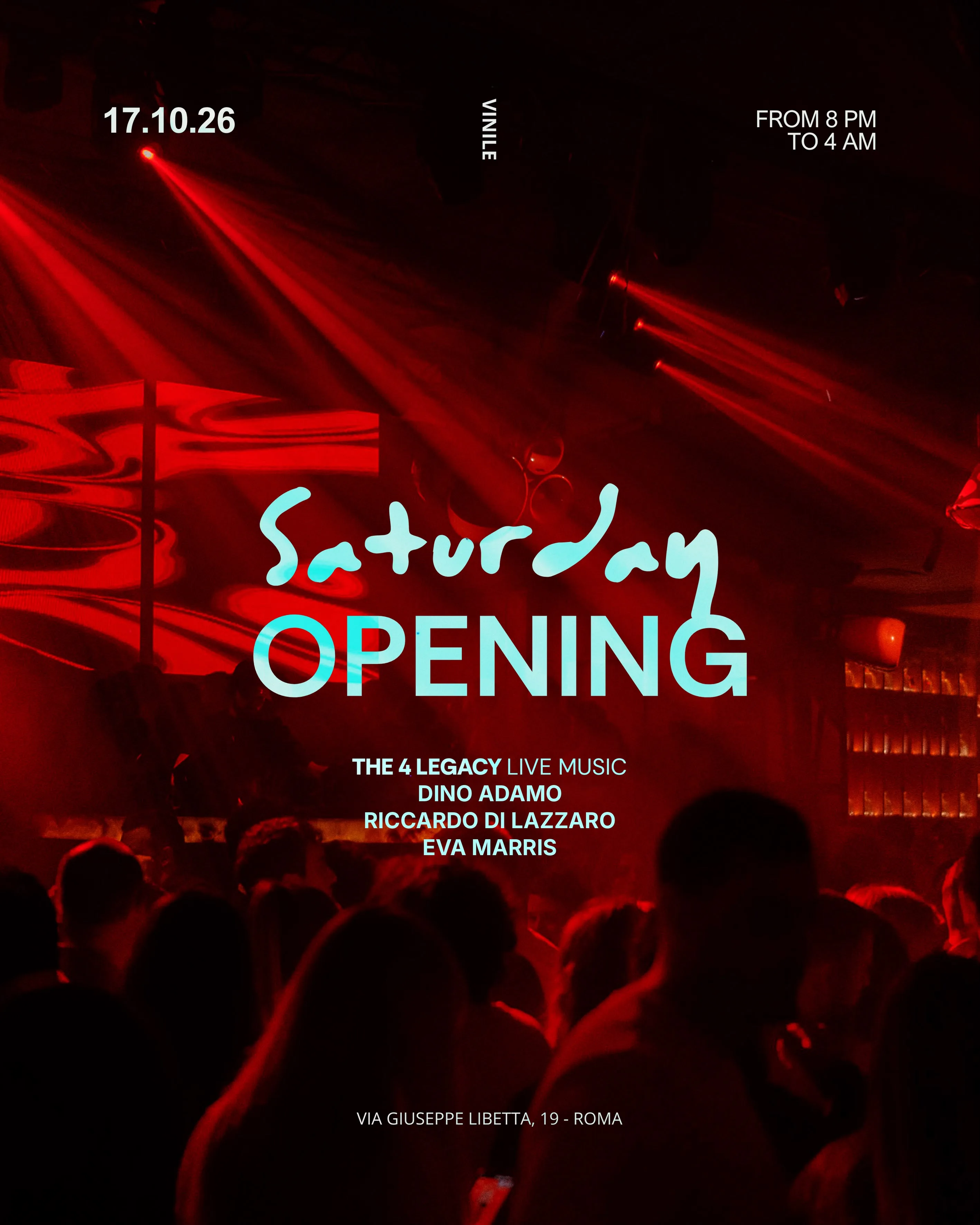 Flyer di Saturday Opening