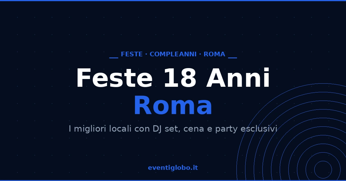 Feste 18 Anni Roma