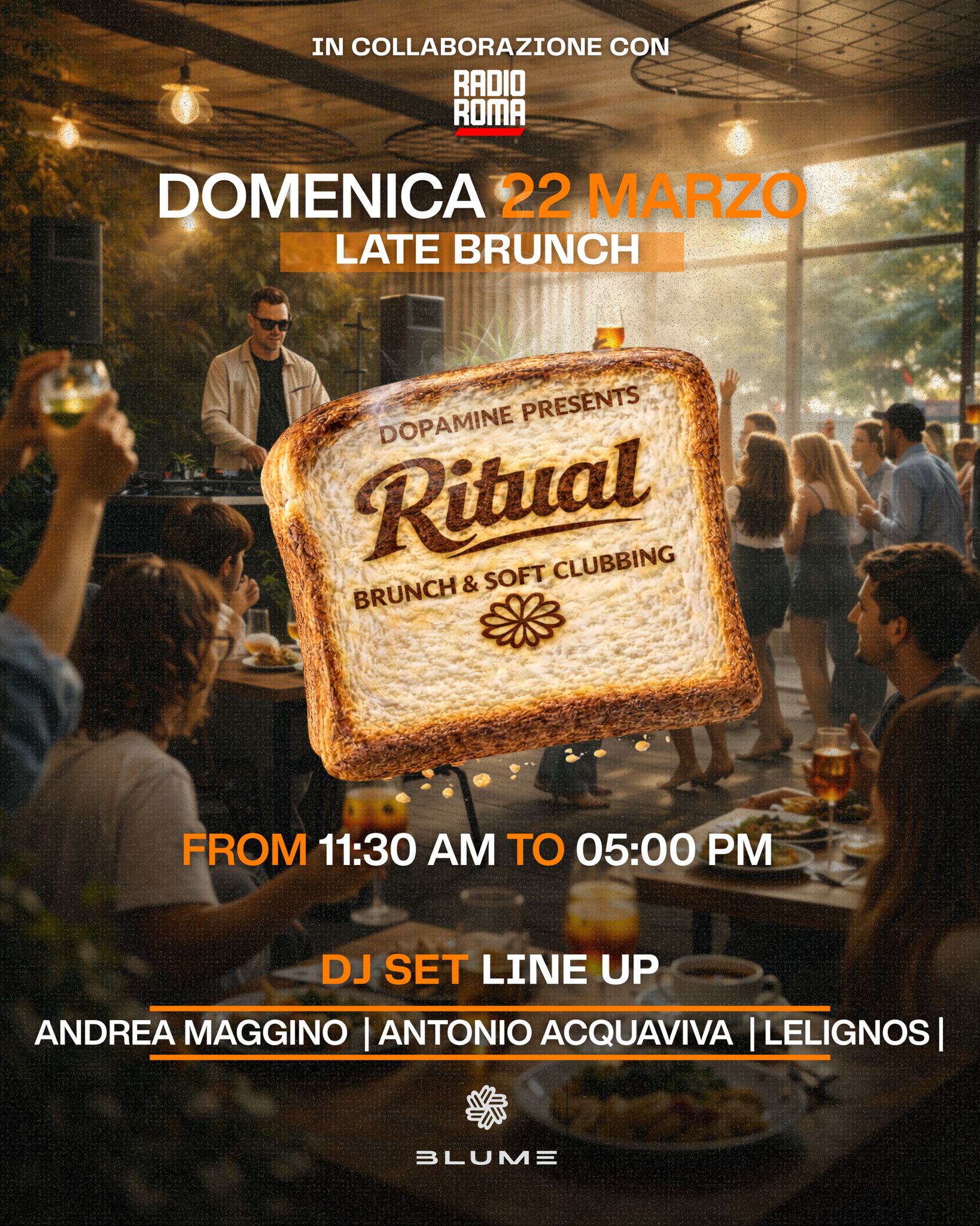 Domenica 22 Marzo 2026 Blume Lounge Roma