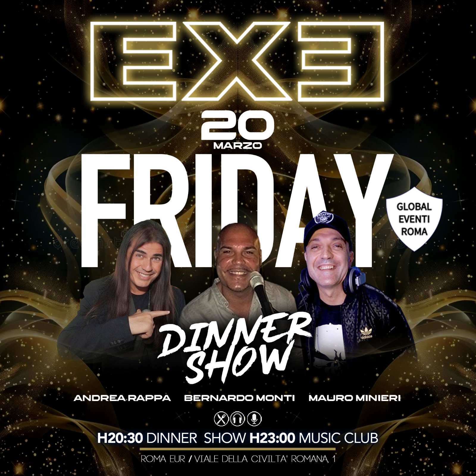 Venerdì 20 Marzo 2026 Exe Roma