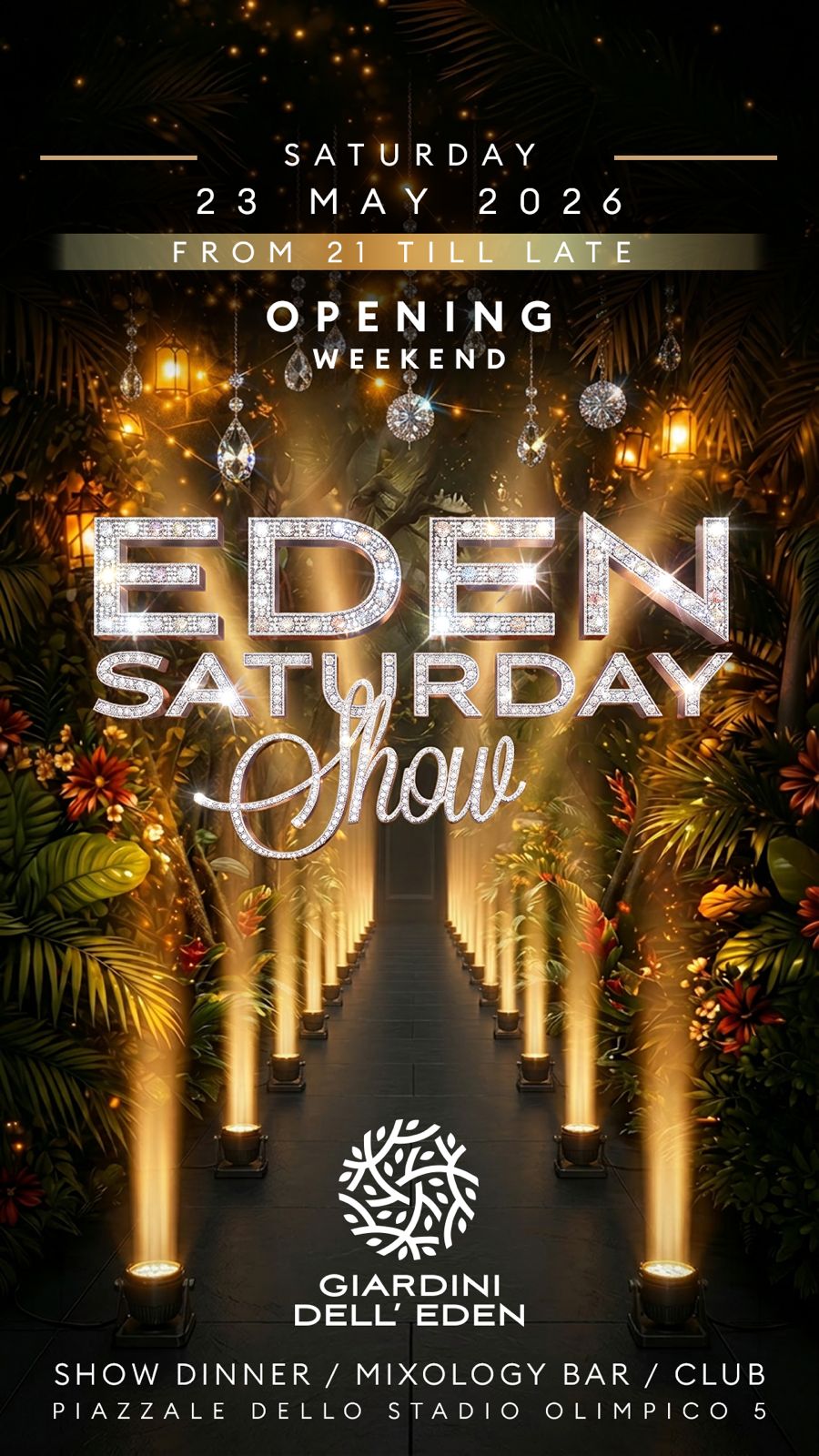 Sabato 23 Maggio 2026 Eden Roma
