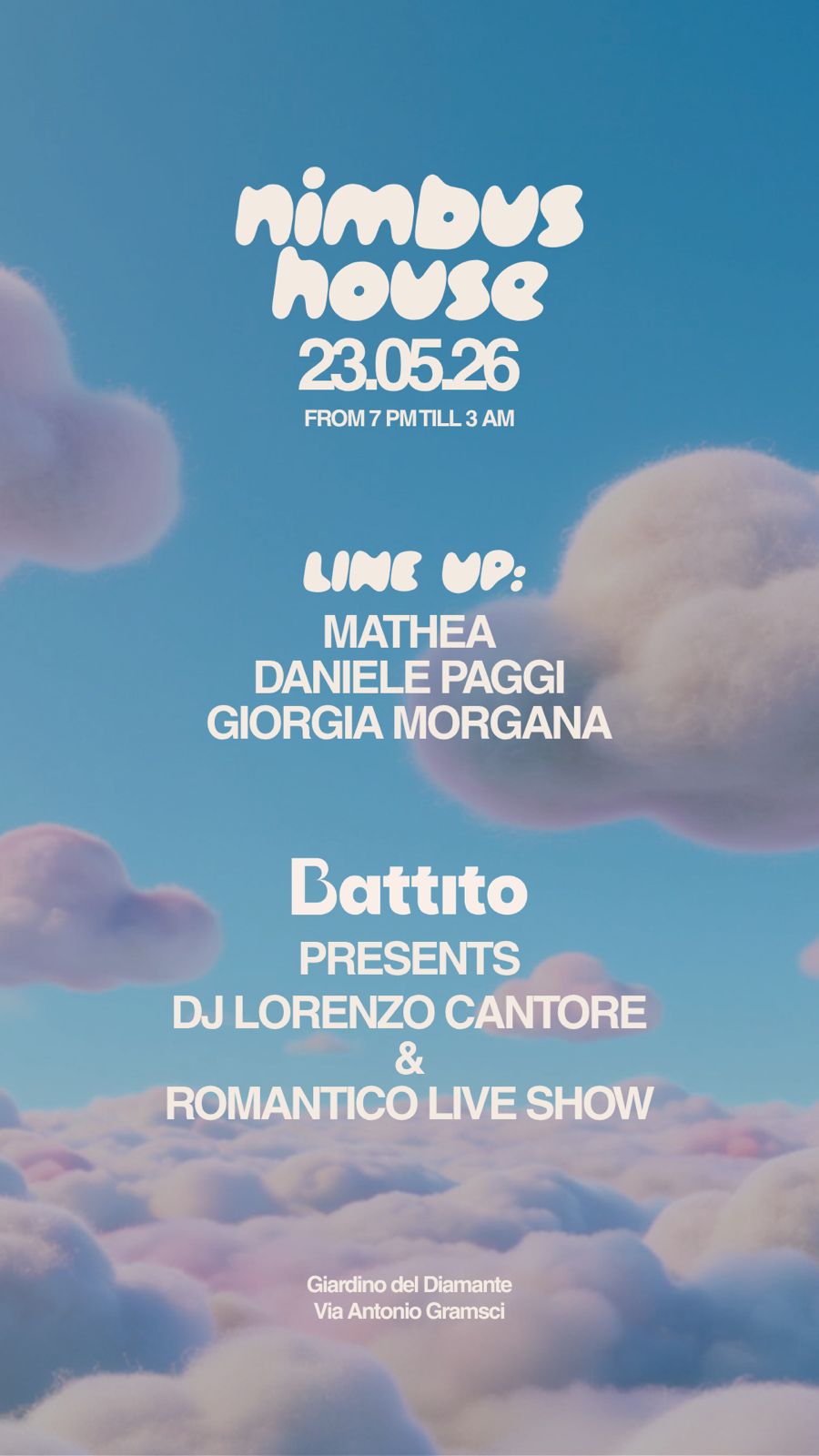 Sabato 23 Maggio 2026 Nimbus Roma