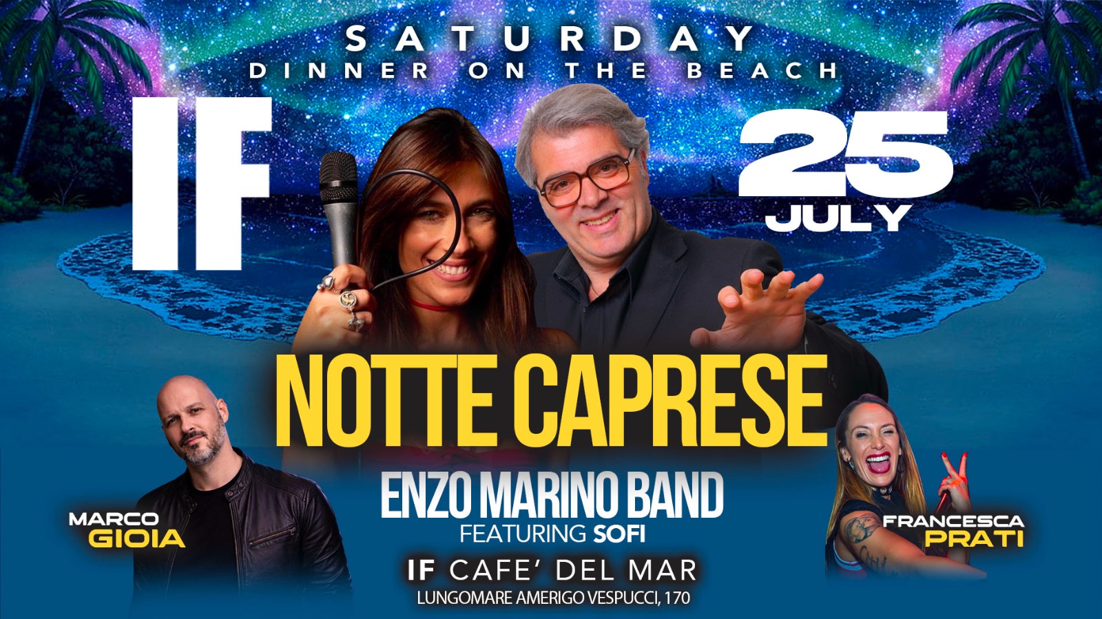 Caffè del Mare Ostia — Sabato cena sul lungomare