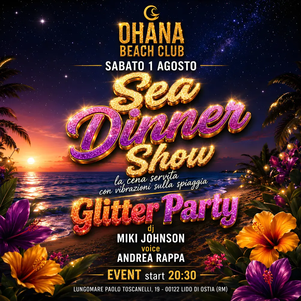 Sabato 1 Agosto 2026 Ohana Beach Ostia
